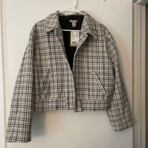Never worn H & M cropped jacket!